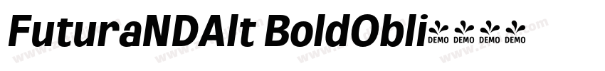FuturaNDAlt BoldObli字体转换